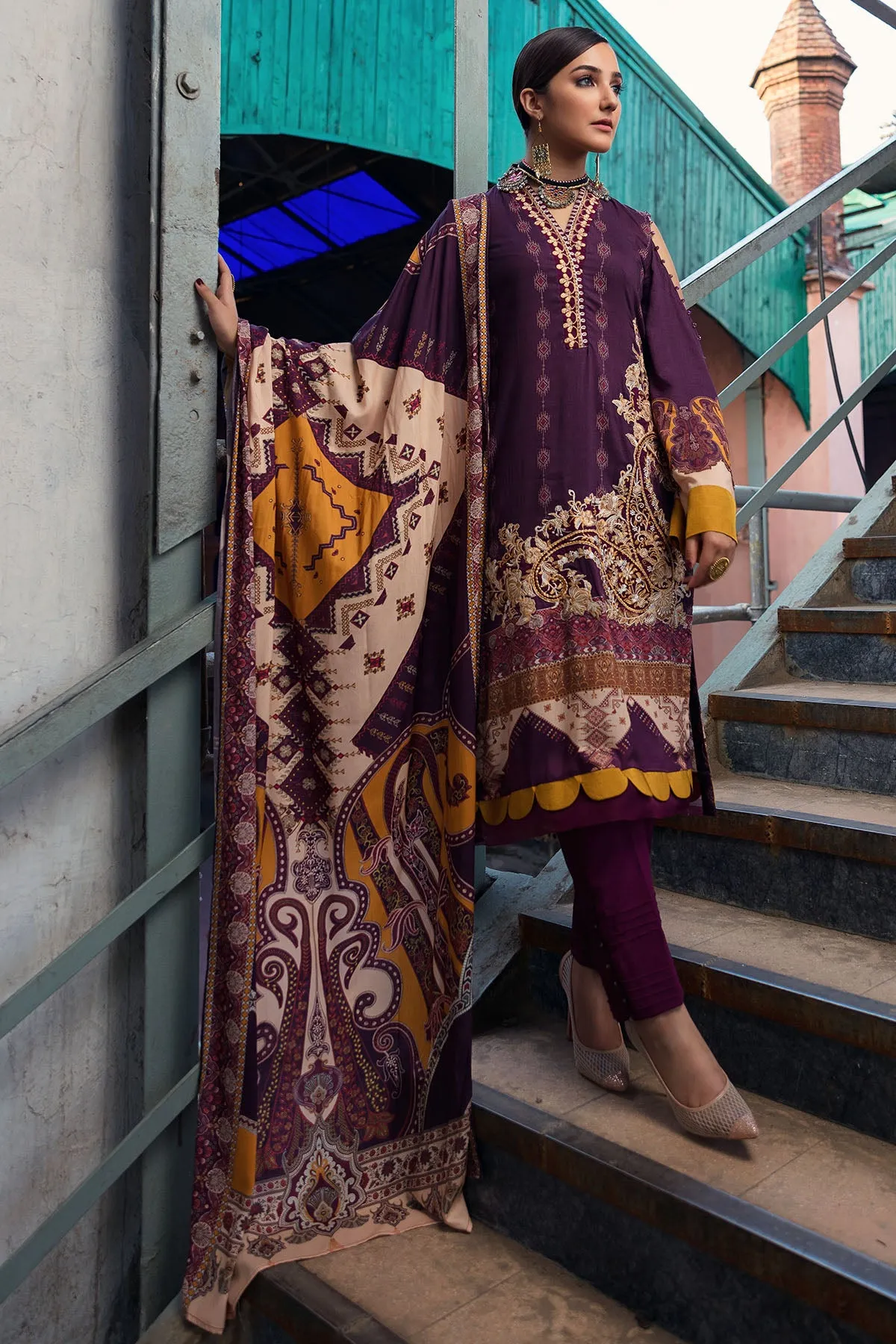 3077-BREEZY DIGITAL PRINTED LINEN UNSTITCHED