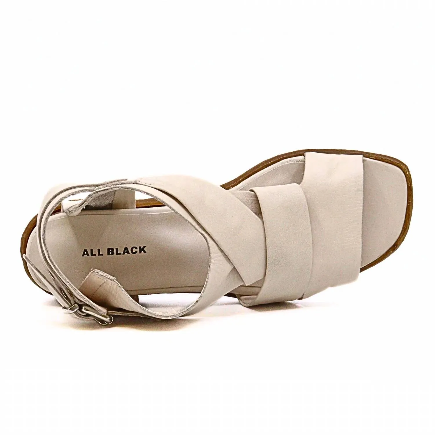 All Black - Women's Cross & Band Softy Sandal