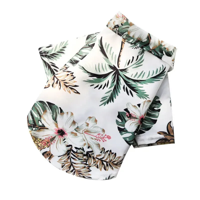 Aloha Paws Hawaiian Beach Shirt For Small Pet