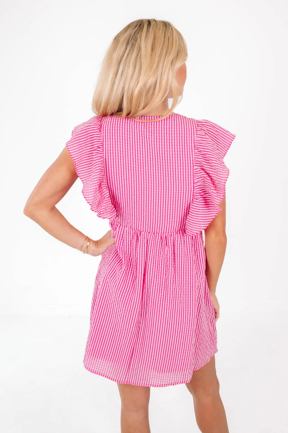 Beach Hut Babe Dress - Pink