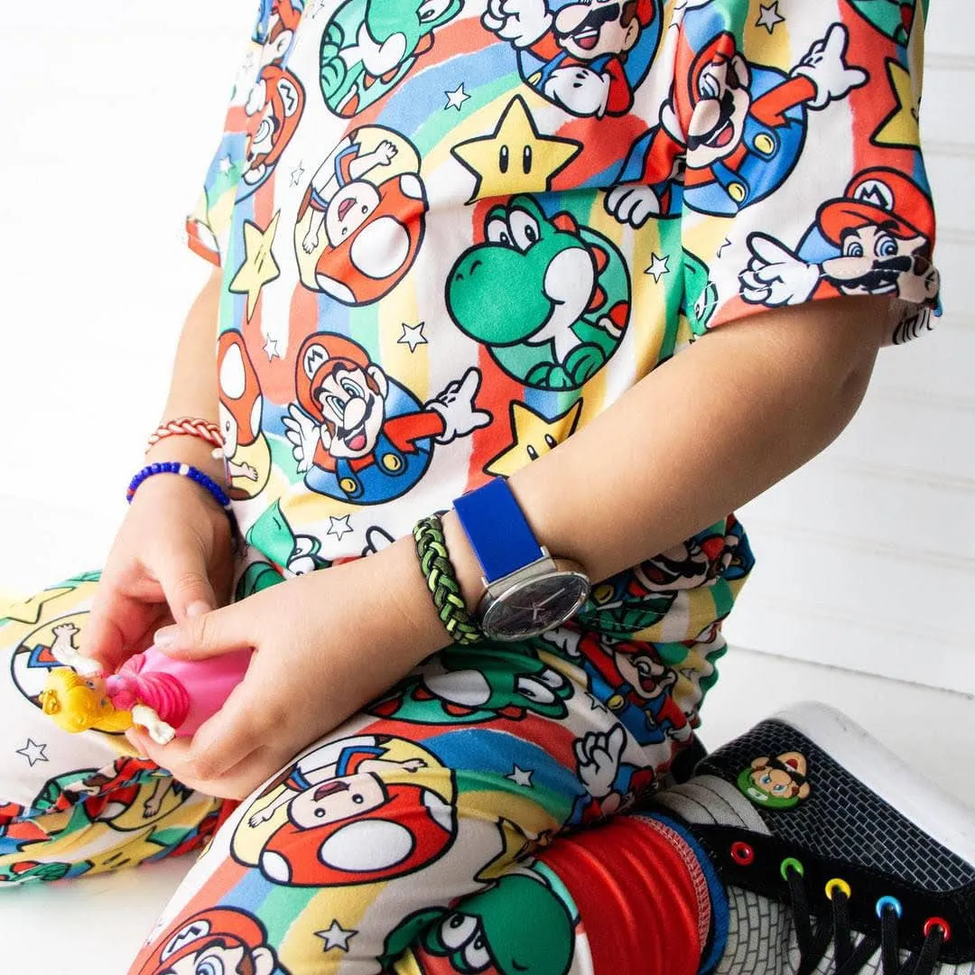 Boys 2-Piece Short Sleeve Pajamas - Mushroom Cart