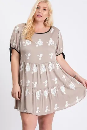Embroidery Short Sleeve Dress