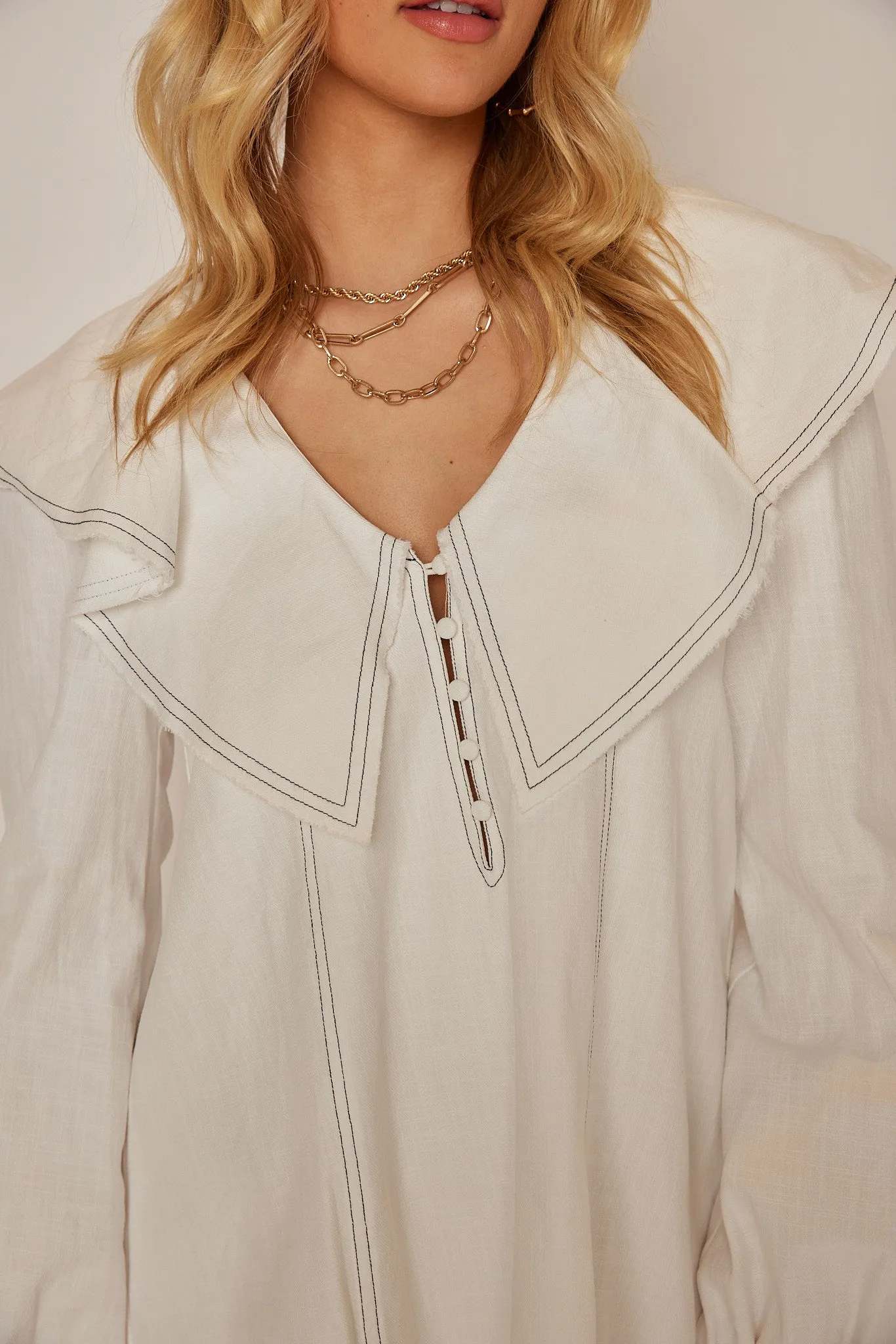 Karen Puff Sleeve Mini Dress
