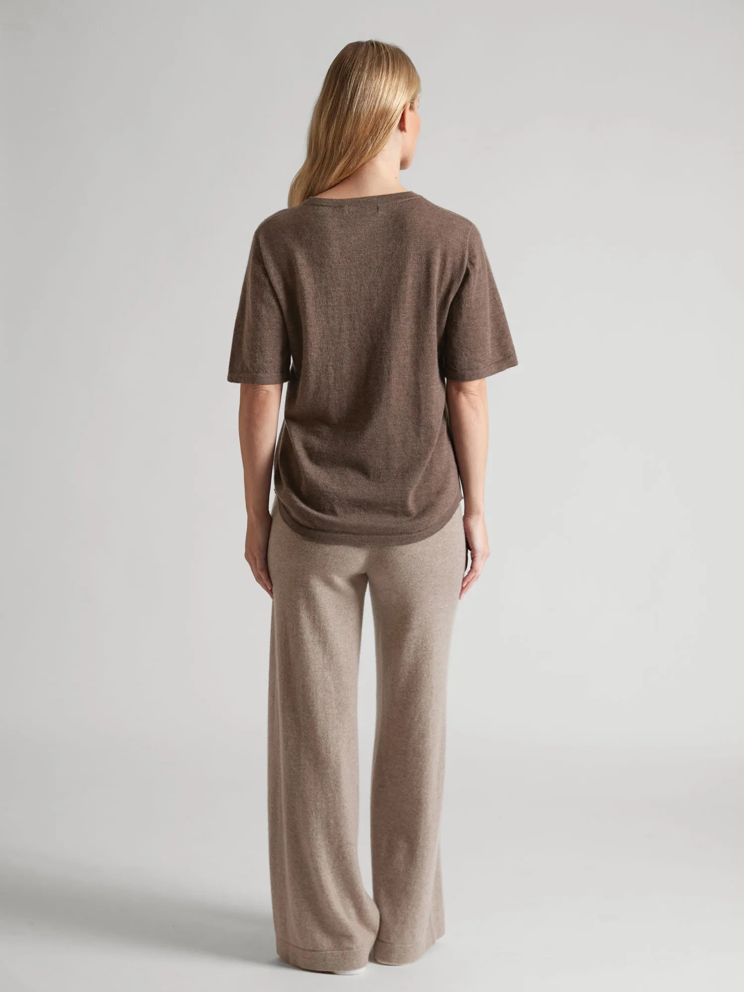 Kashmirtopp "Airy top" - dark toast