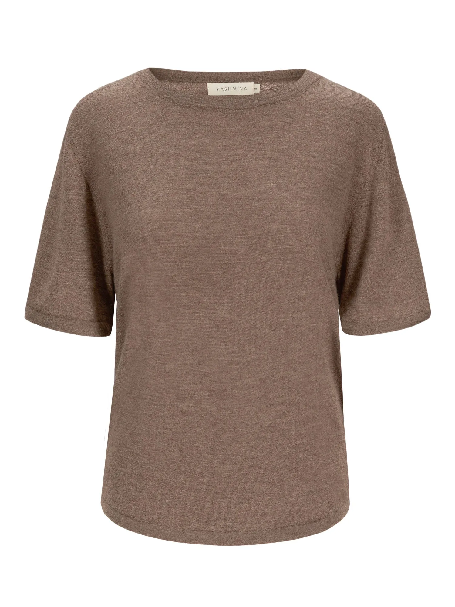 Kashmirtopp "Airy top" - dark toast