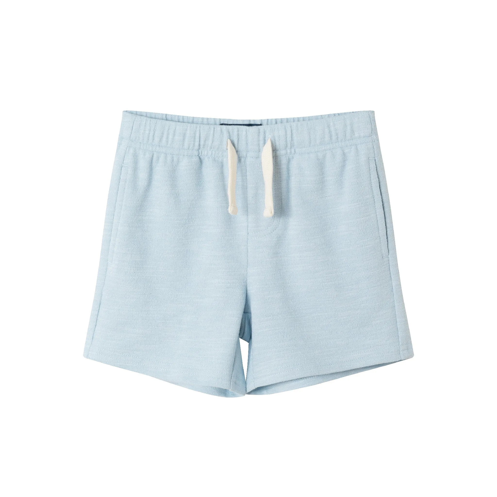 Kids (2-7) Textured Polo and Shorts Set | Light Blue Shark