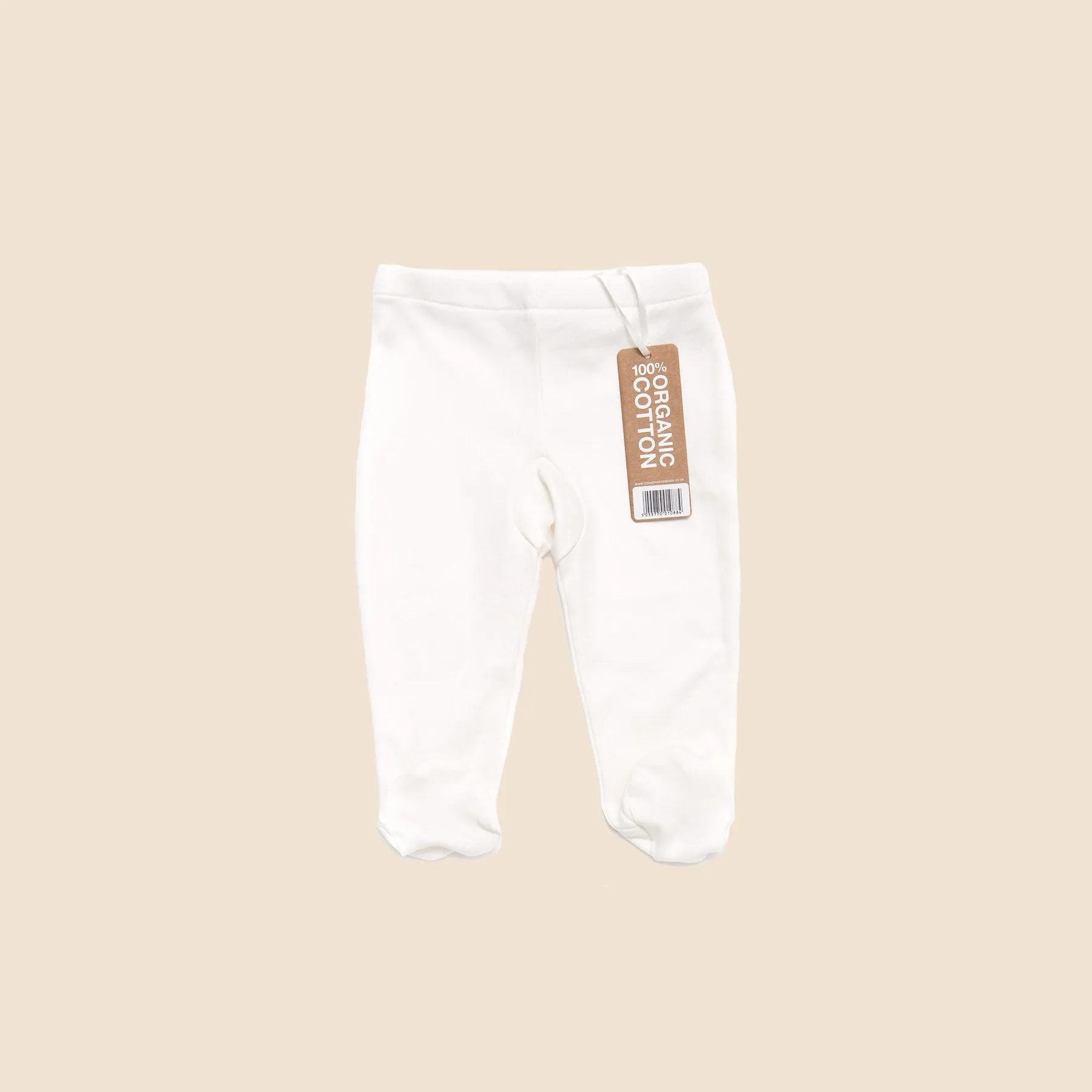 Little Green Radicals Natural Organic Cotton Footed Trousers (0-3mths)