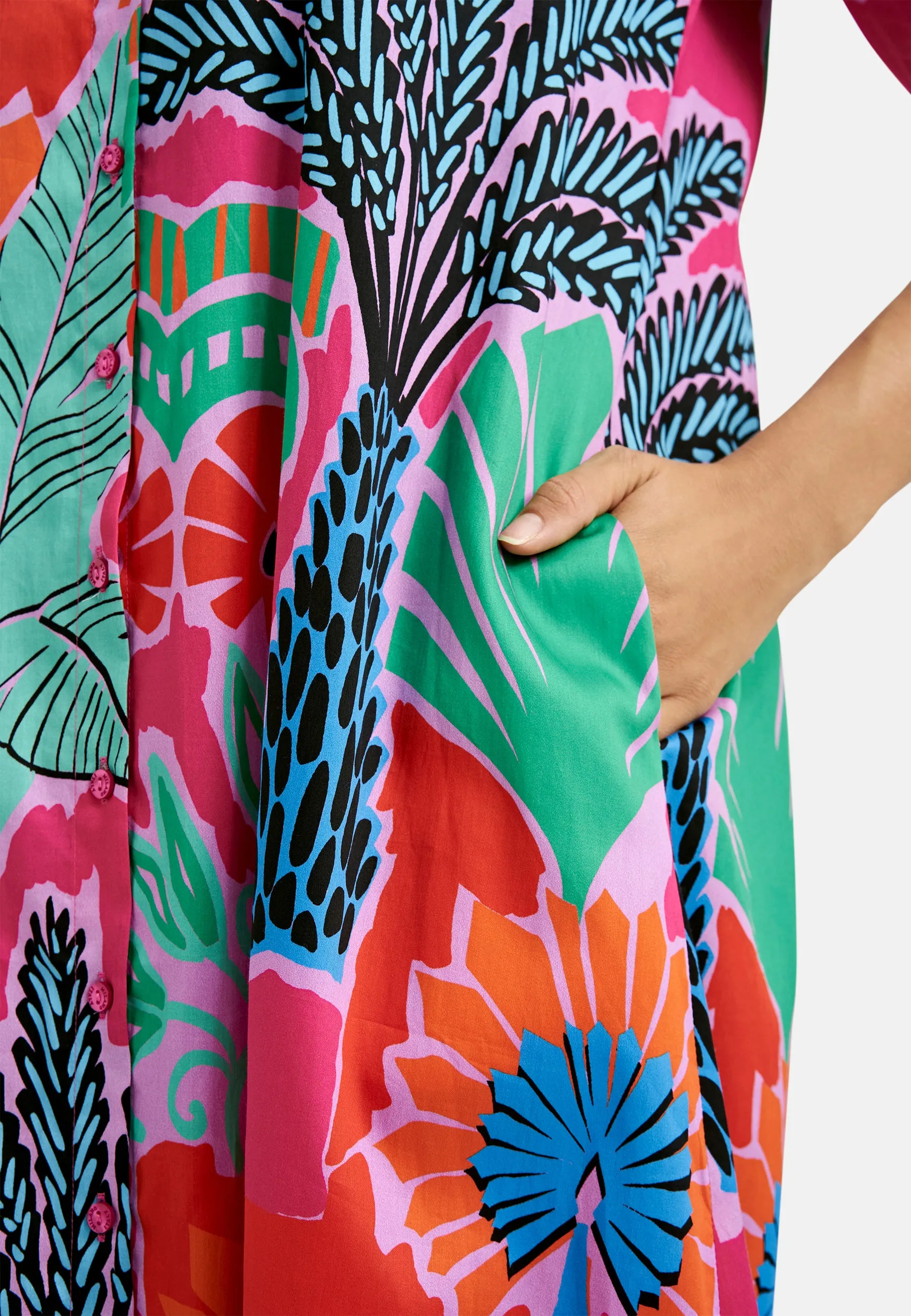 MILANO Multi-colour Midi-Dress