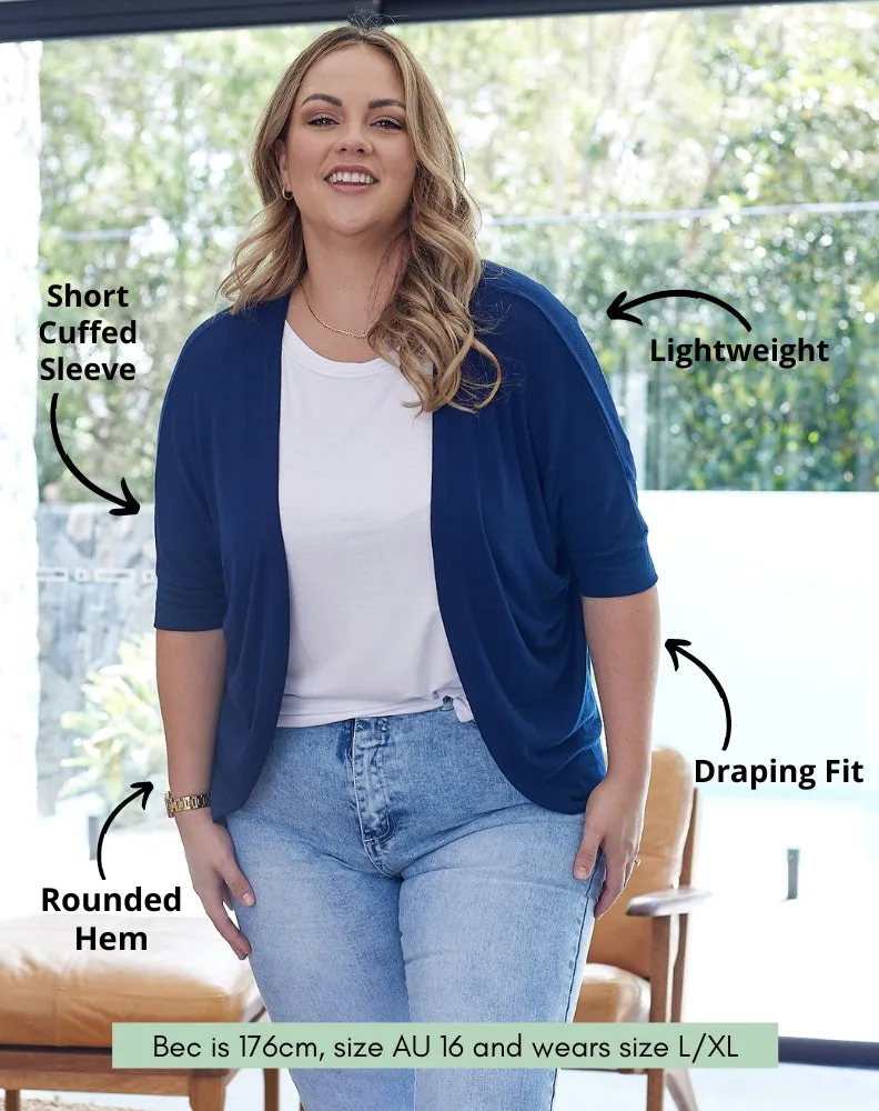 Mini Shrug - Navy