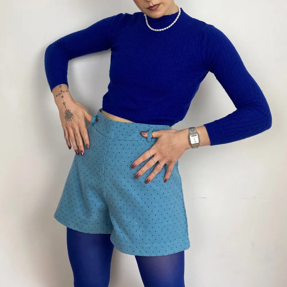 Polka Dot Velvet Shorts - M/L