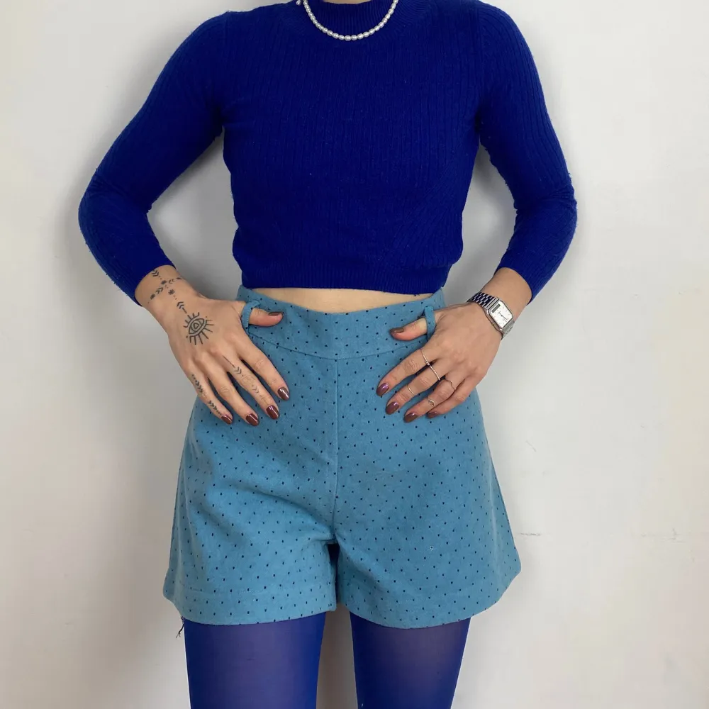 Polka Dot Velvet Shorts - M/L