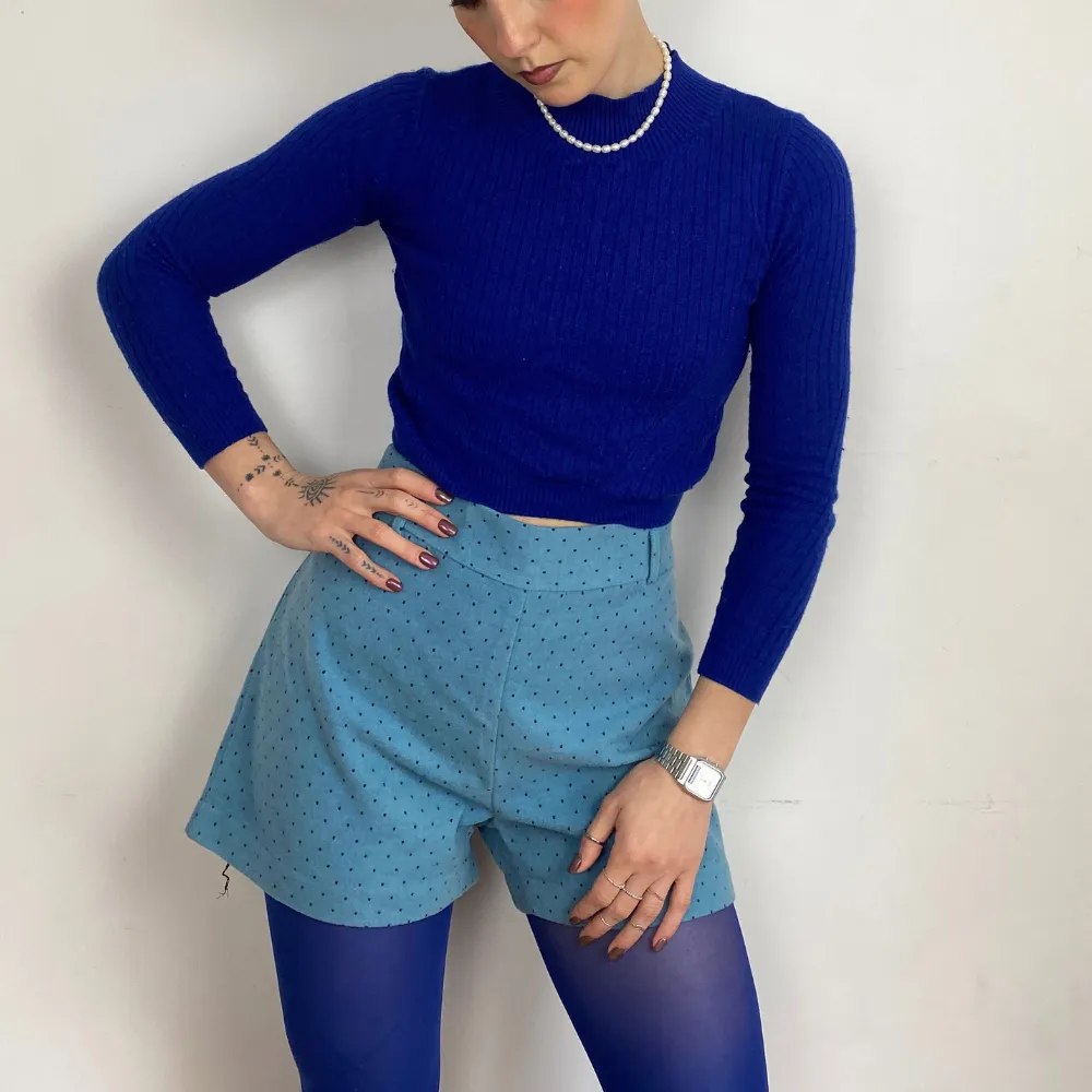 Polka Dot Velvet Shorts - M/L