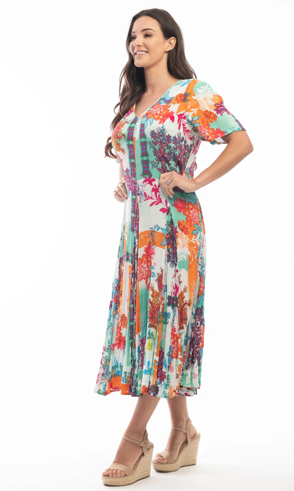 Rayon Dress Godet Sleeve Camden Town