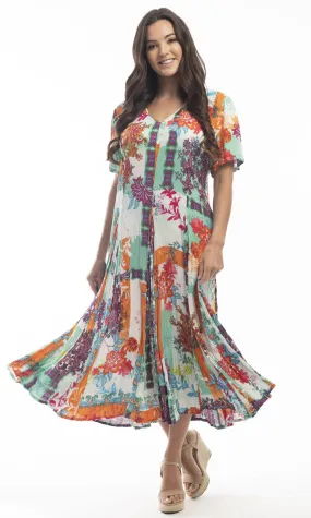 Rayon Dress Godet Sleeve Camden Town
