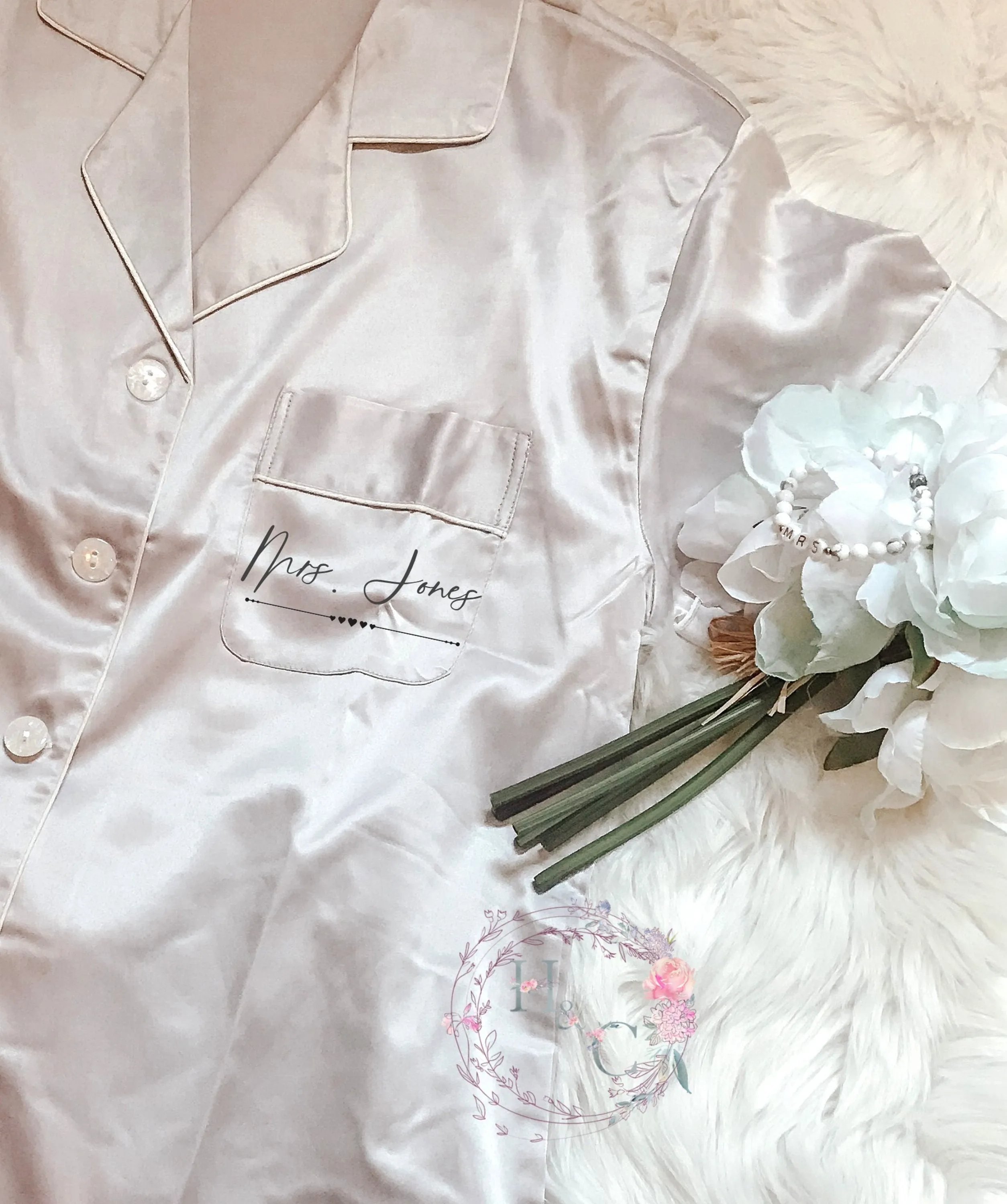 Soft Satin Short Sleeve   Shorts Wedding Pajamas set, Bridesmaid pajamas, Wedding pajamas, Bridesmaid Gift
