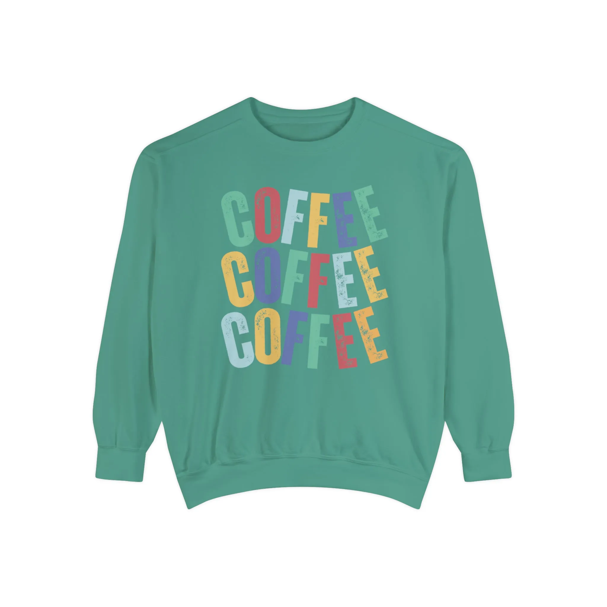 Women's Comfort Colors Coffee Bliss Sweatshirt: Cozy and Vibrant