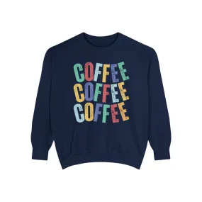 Women's Comfort Colors Coffee Bliss Sweatshirt: Cozy and Vibrant