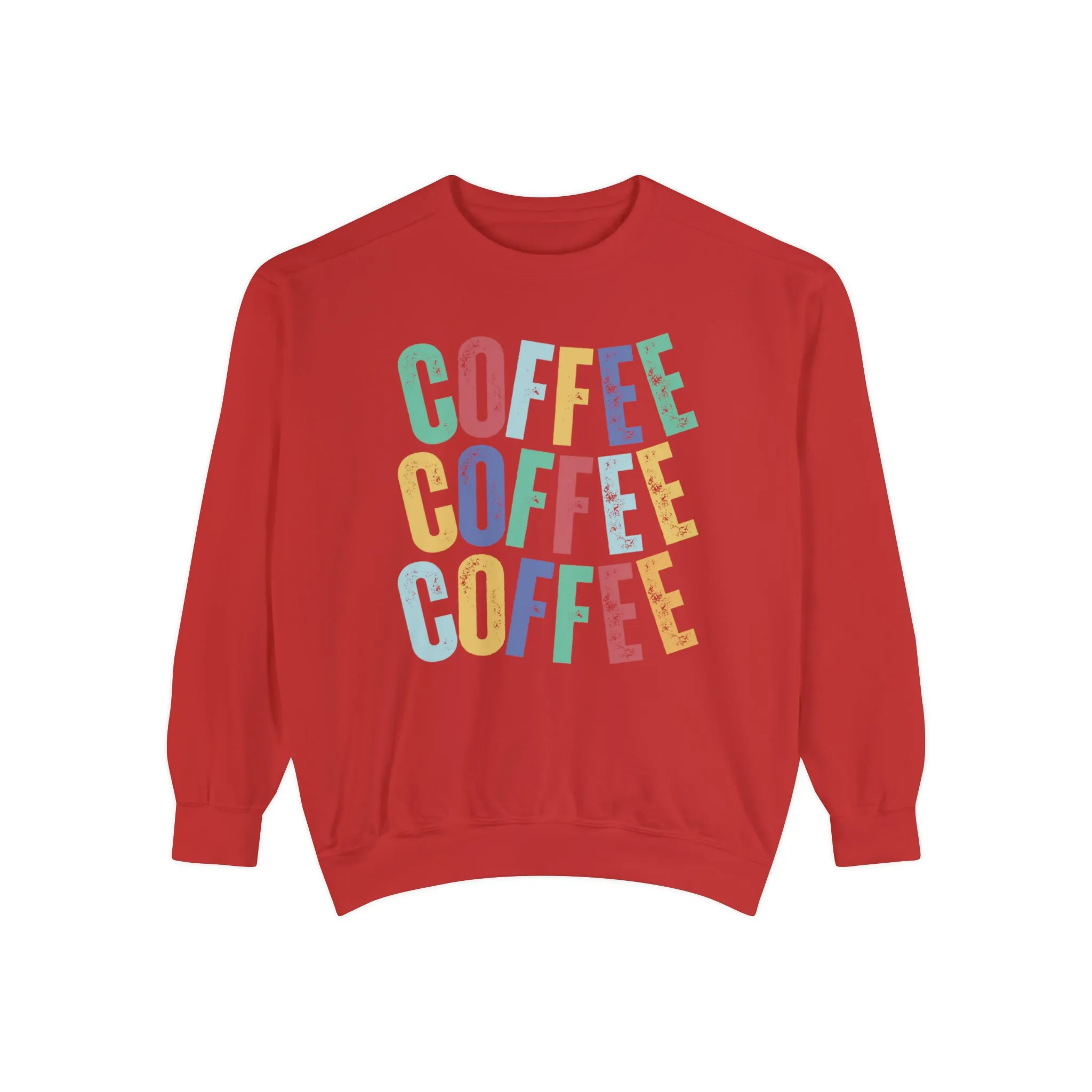 Women's Comfort Colors Coffee Bliss Sweatshirt: Cozy and Vibrant