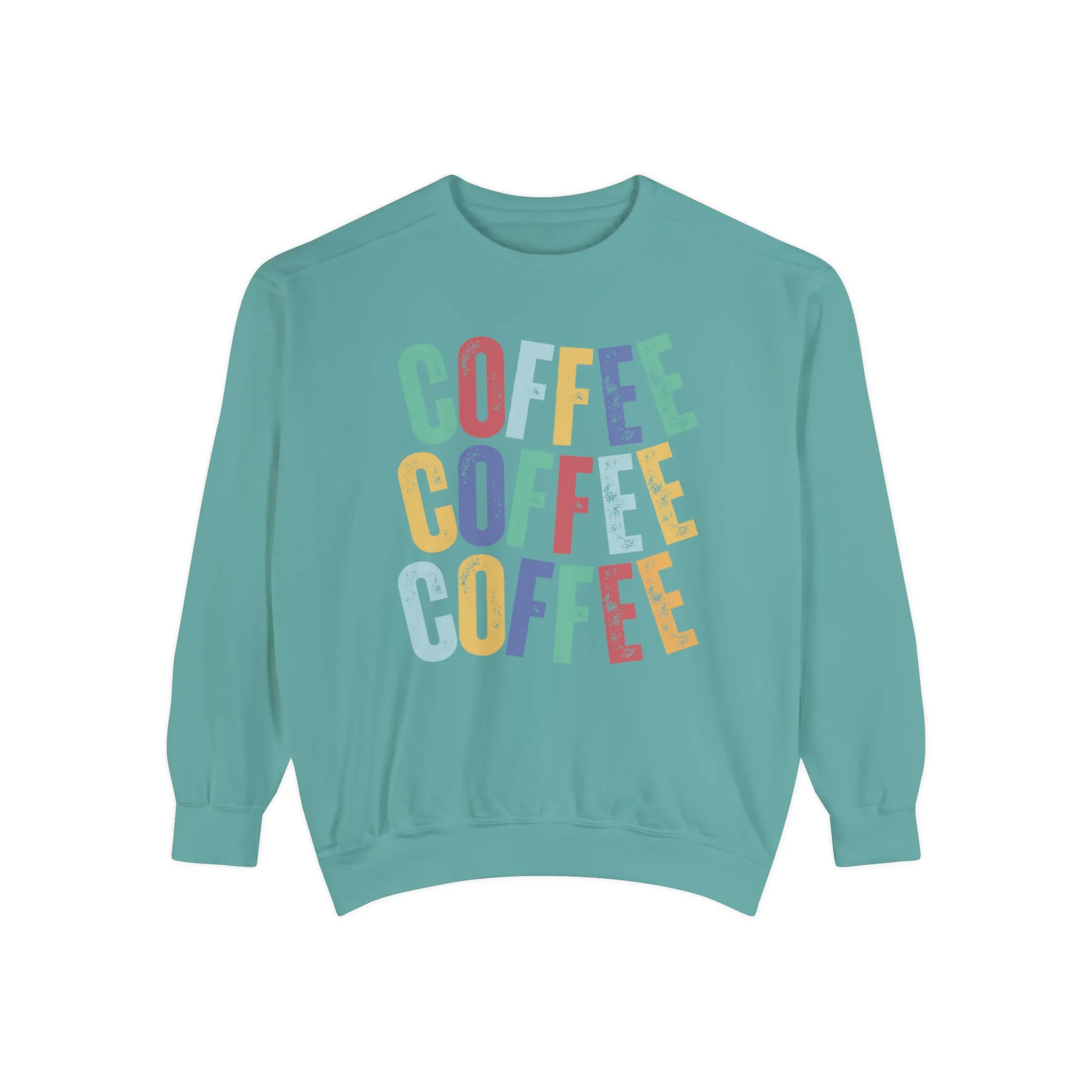 Women's Comfort Colors Coffee Bliss Sweatshirt: Cozy and Vibrant