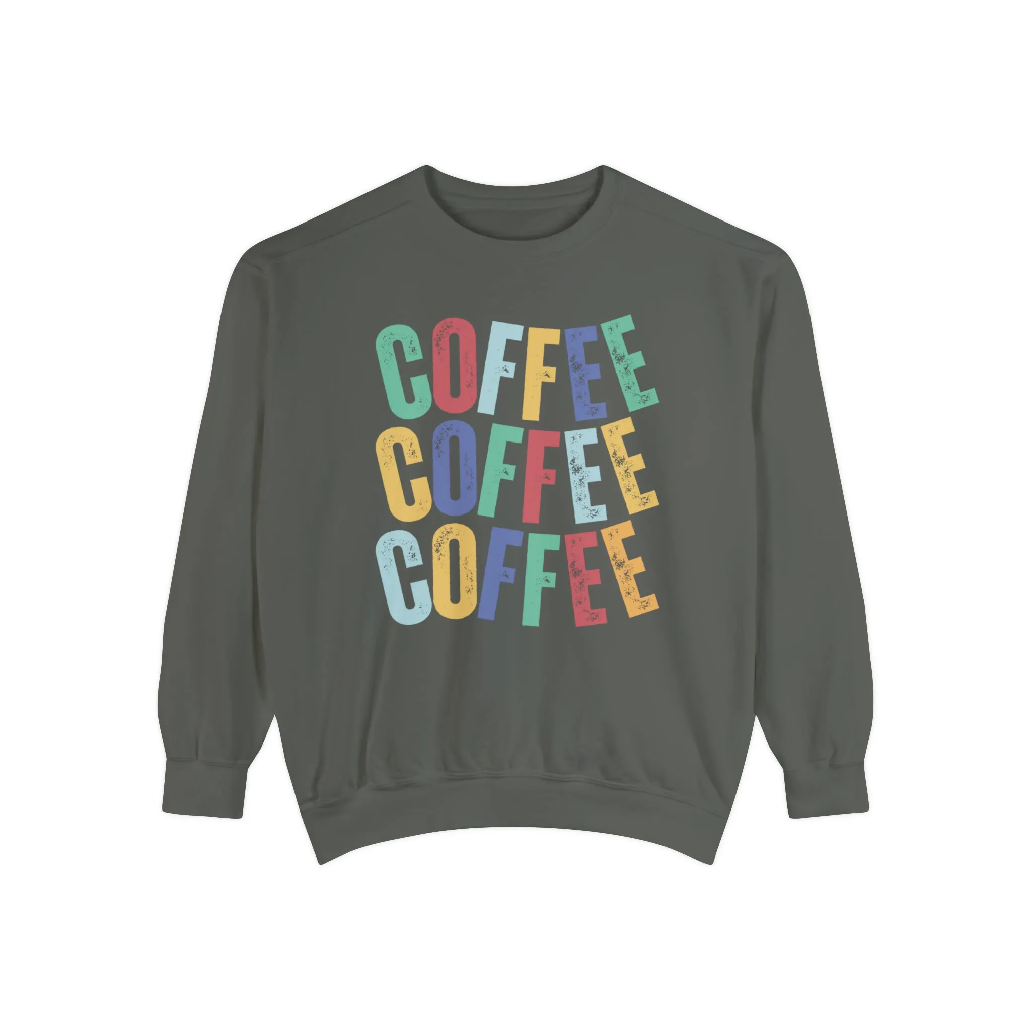 Women's Comfort Colors Coffee Bliss Sweatshirt: Cozy and Vibrant