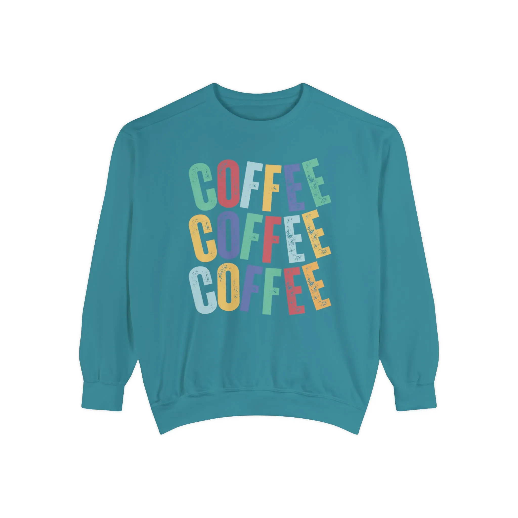 Women's Comfort Colors Coffee Bliss Sweatshirt: Cozy and Vibrant