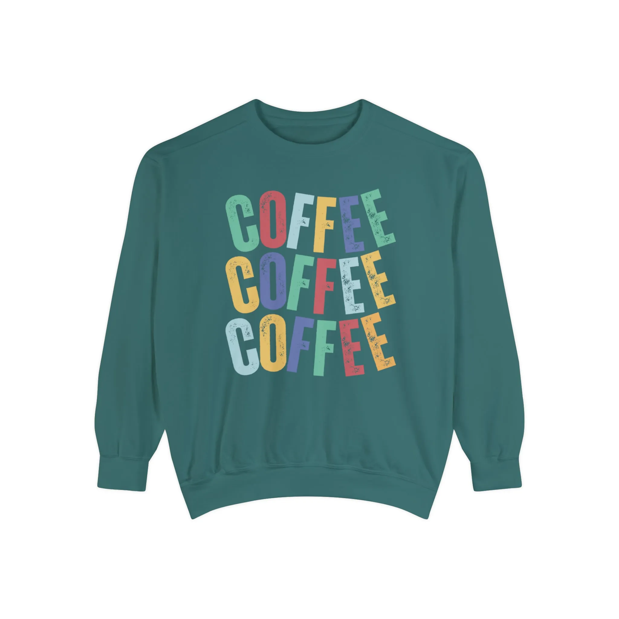 Women's Comfort Colors Coffee Bliss Sweatshirt: Cozy and Vibrant