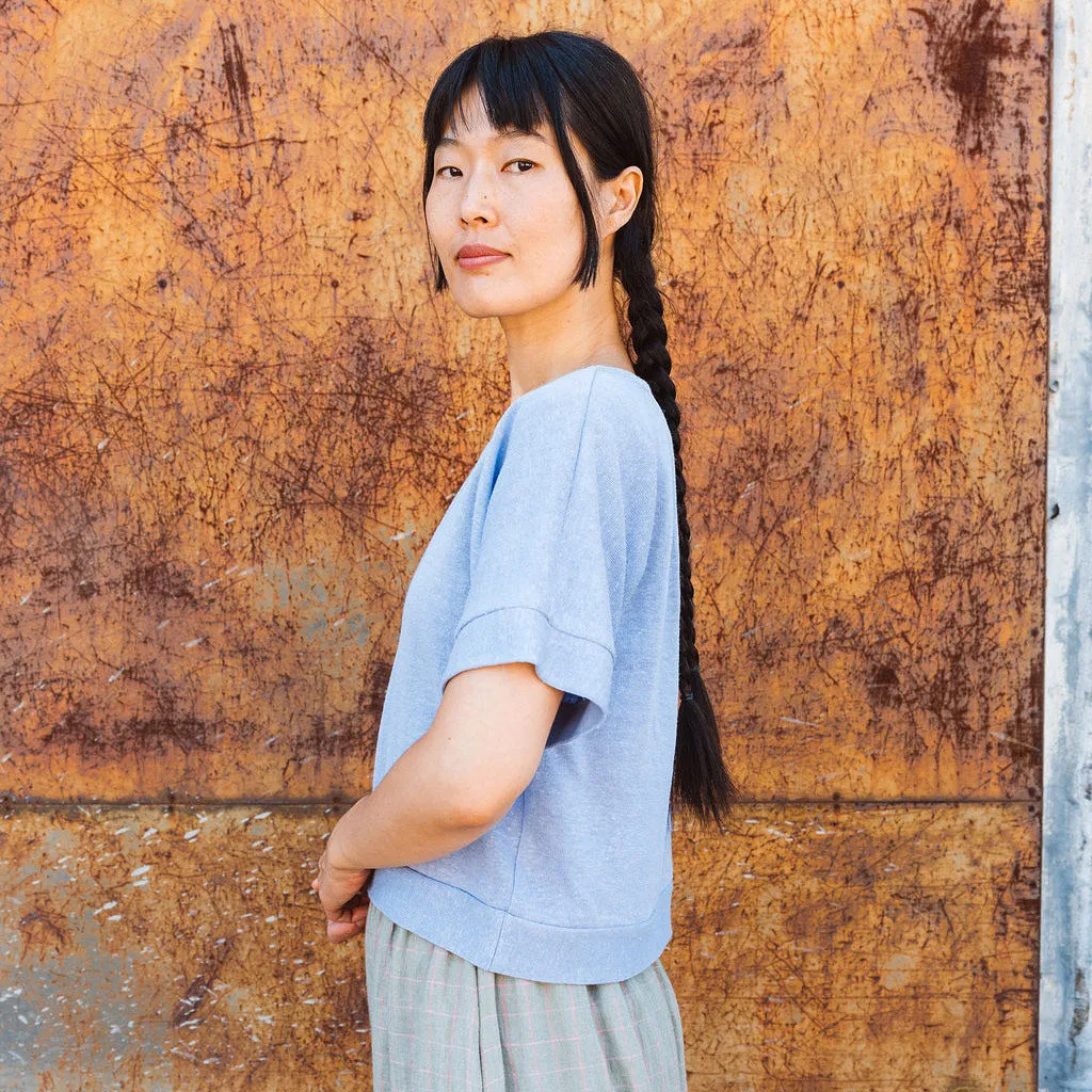 Women's Hemp Pieces Tee - 100% Hemp - Lilac